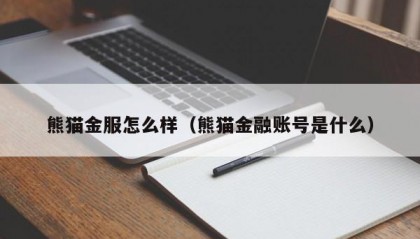 熊猫金服怎么样（熊猫金融账号是什么）