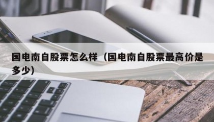 国电南自股票怎么样（国电南自股票最高价是多少）